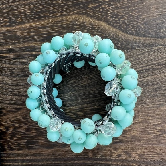 Vintage 1960’s Japan Glass Bead Expansion Bracelet B24 - Picture 3 of 4